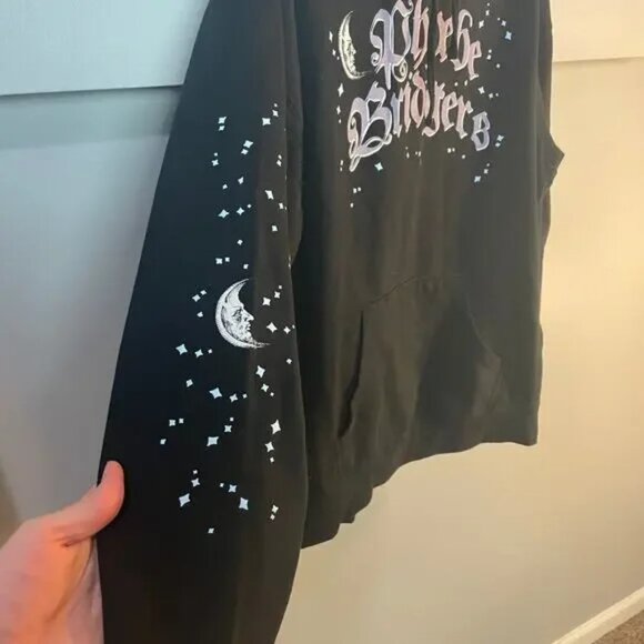 Phoebe Bridgers Dragon Pullover Hoodie Authentic 2XL Black Stars Moon Sweatshirt - Picture 9 of 13